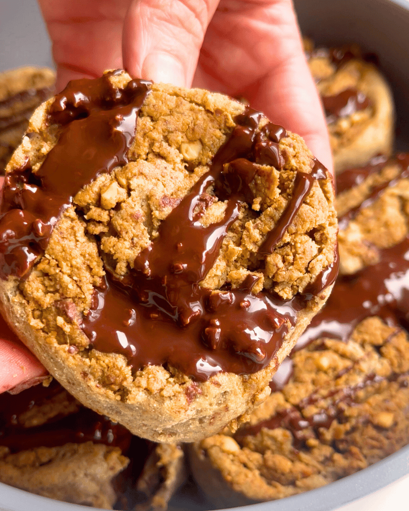Chocolate Chip Cookie Stuffed Cinnamon Rolls