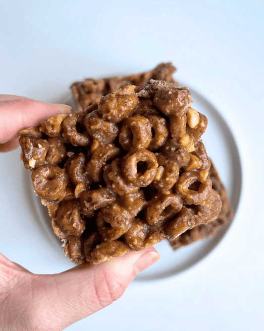 cereal bars with a white backgroud
