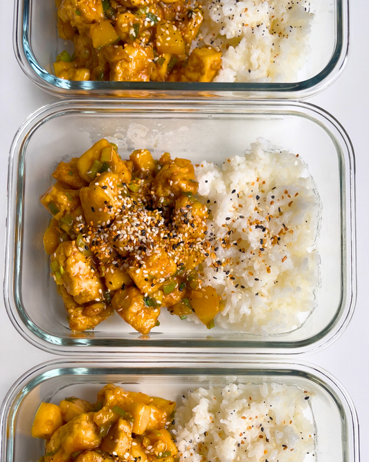 Spicy Mango Tofu Bowls