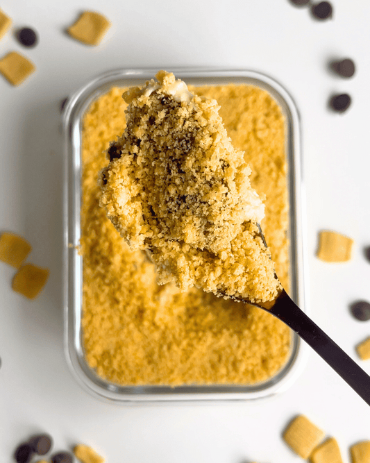 s'mores overnight oats (high protein)
