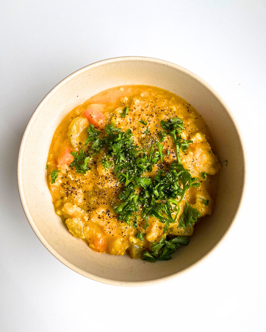 High Protein Pot Pie Soup