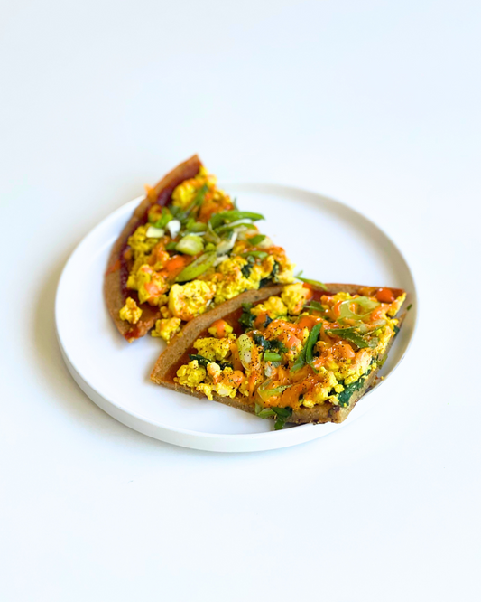 grain free pizza slices on a plate