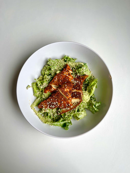 Blackened Chick'un Caesar Salad