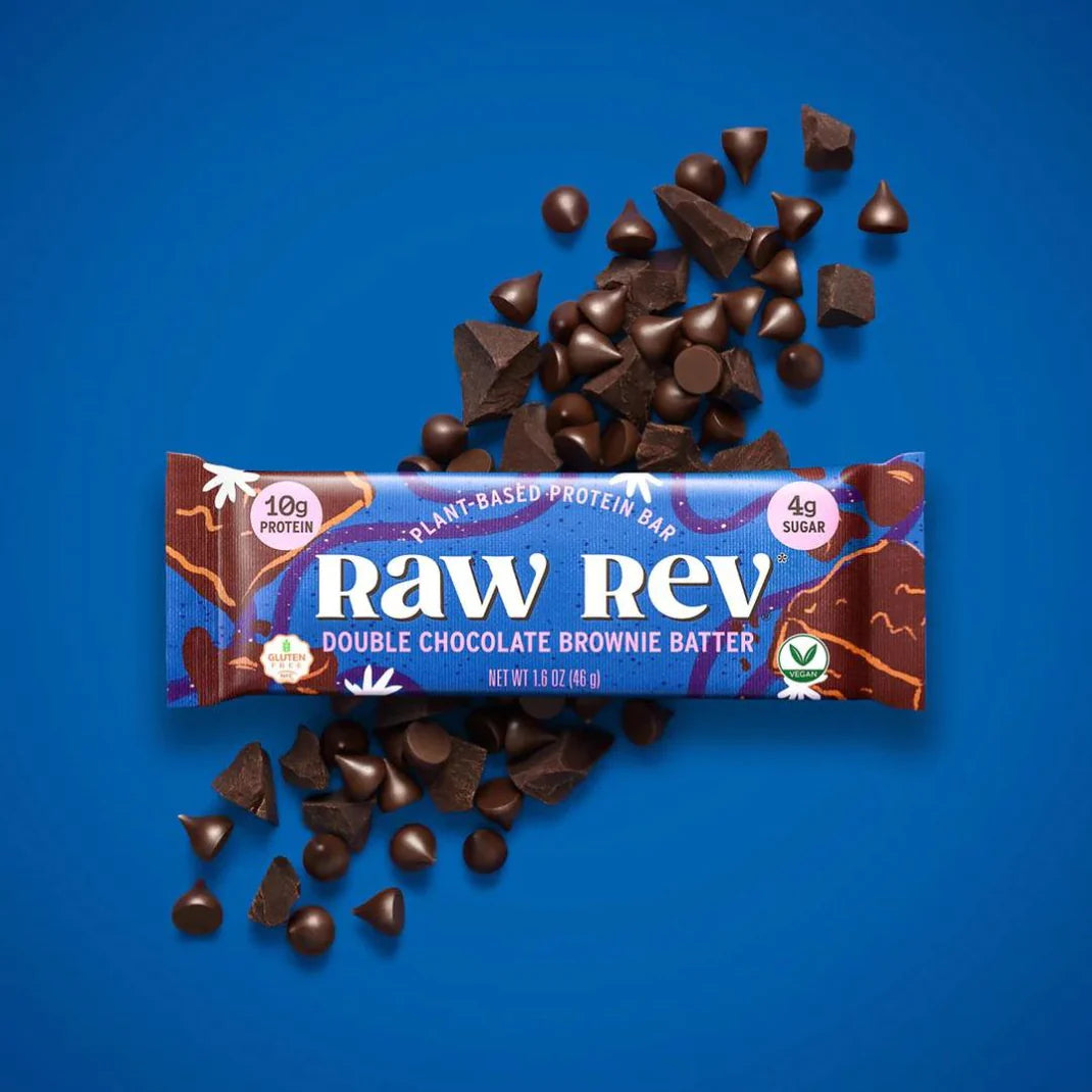 20% Off Raw Rev Vegan Protein Bars - Low Sugar & Gluten Free