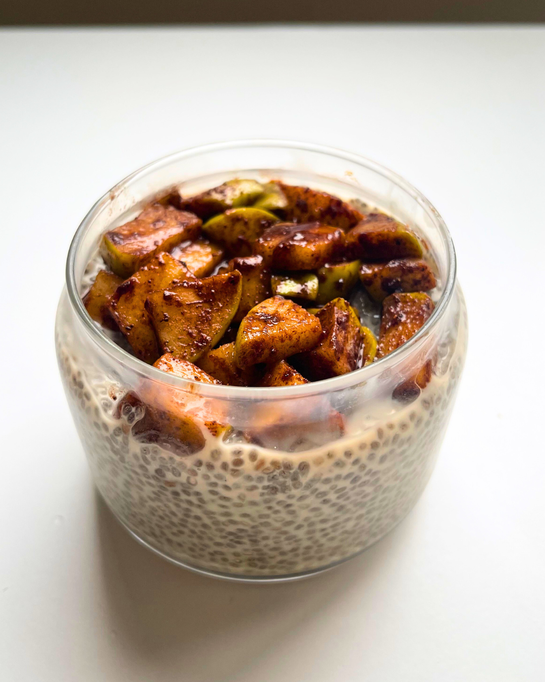 Apple Pie Chia Pudding Vegan Snacks High Protein