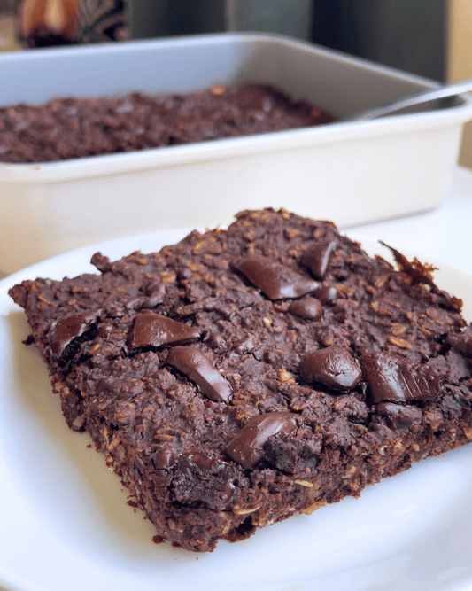 chocolate brownie baked oats