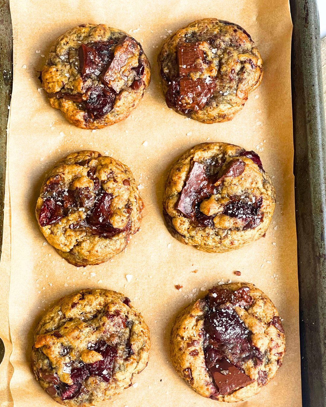 Chocolate Chip Cookies with Cherries