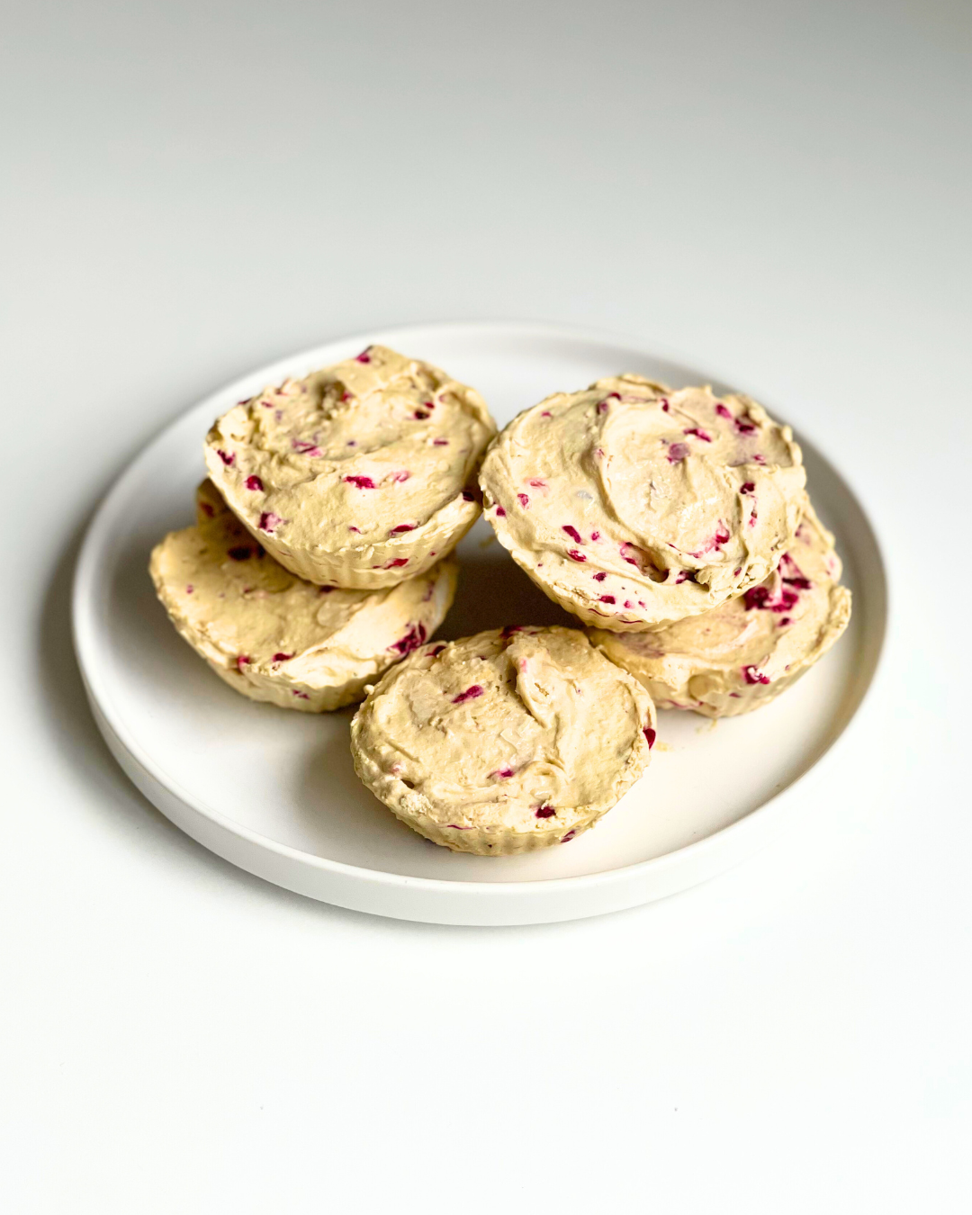 Vanilla Raspberry Ice Cream Bites