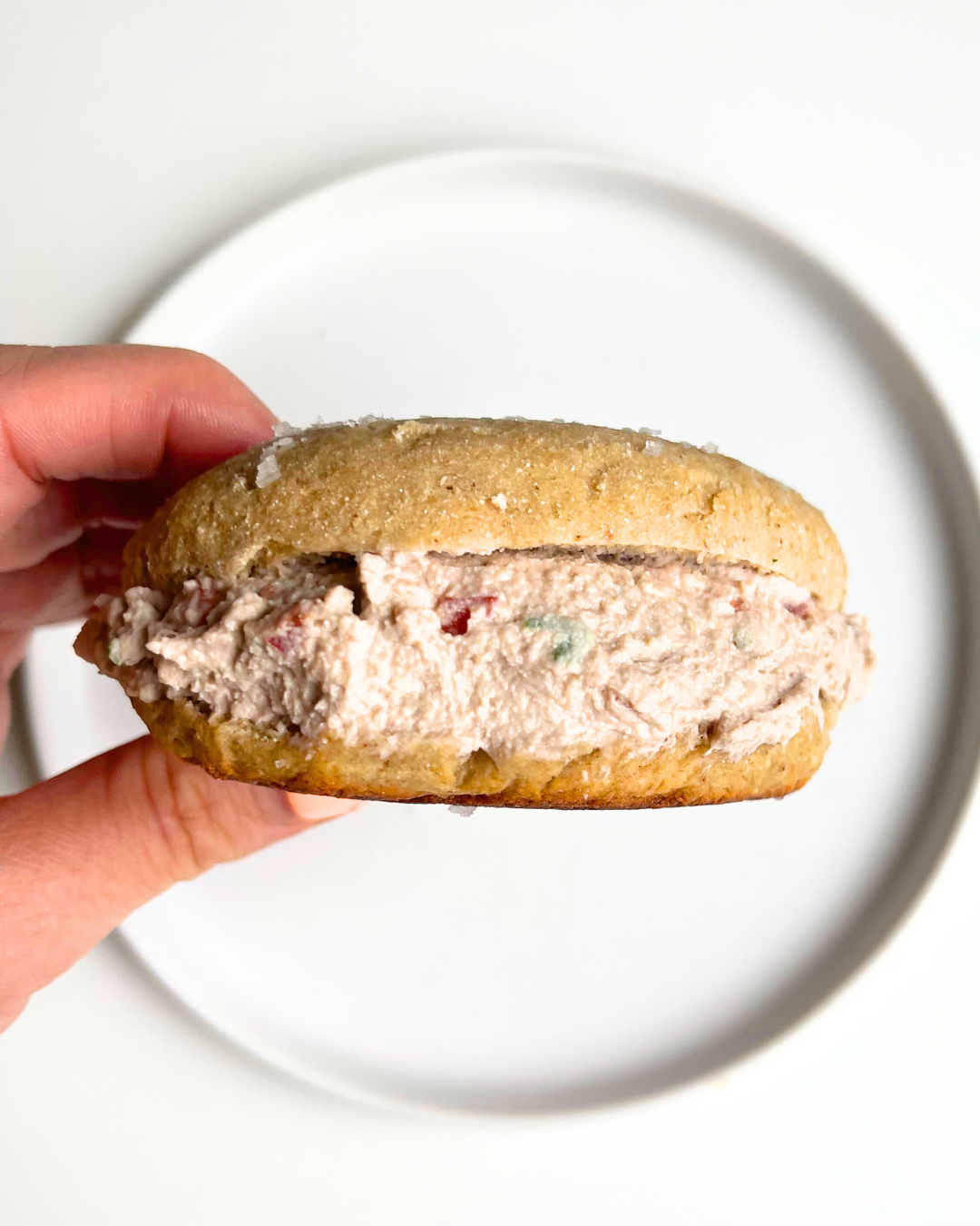 High Protein Bagel with Vegan Cream Cheese