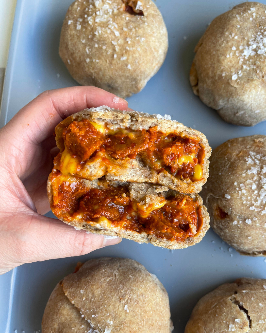 Pepperoni Pizza Sally Buns | Vegan, High Protein
