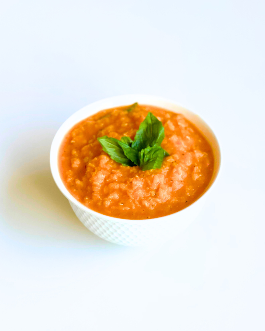 High Protein Roasted Red Pepper Soup