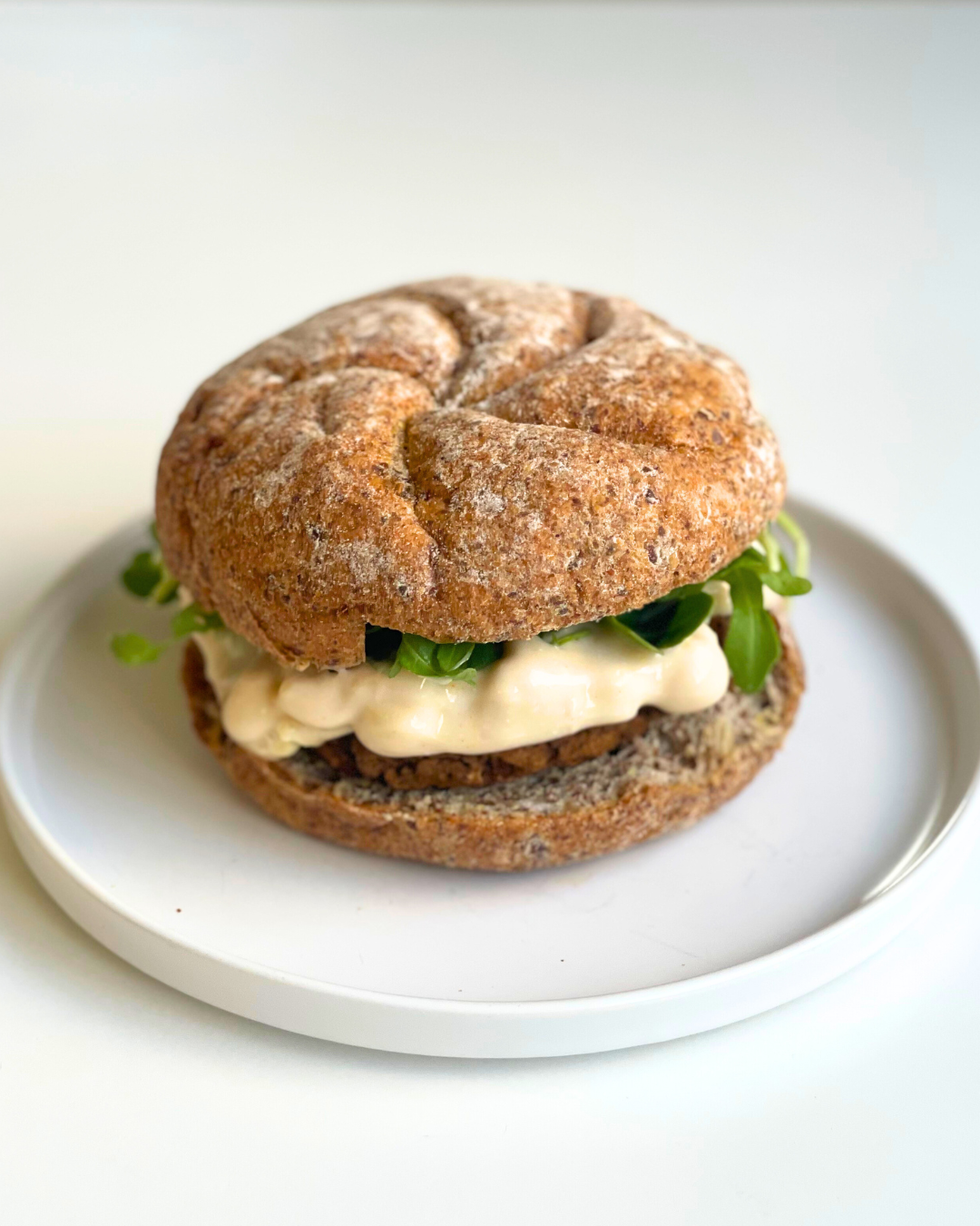 Creamy Feta Lentil Burgers