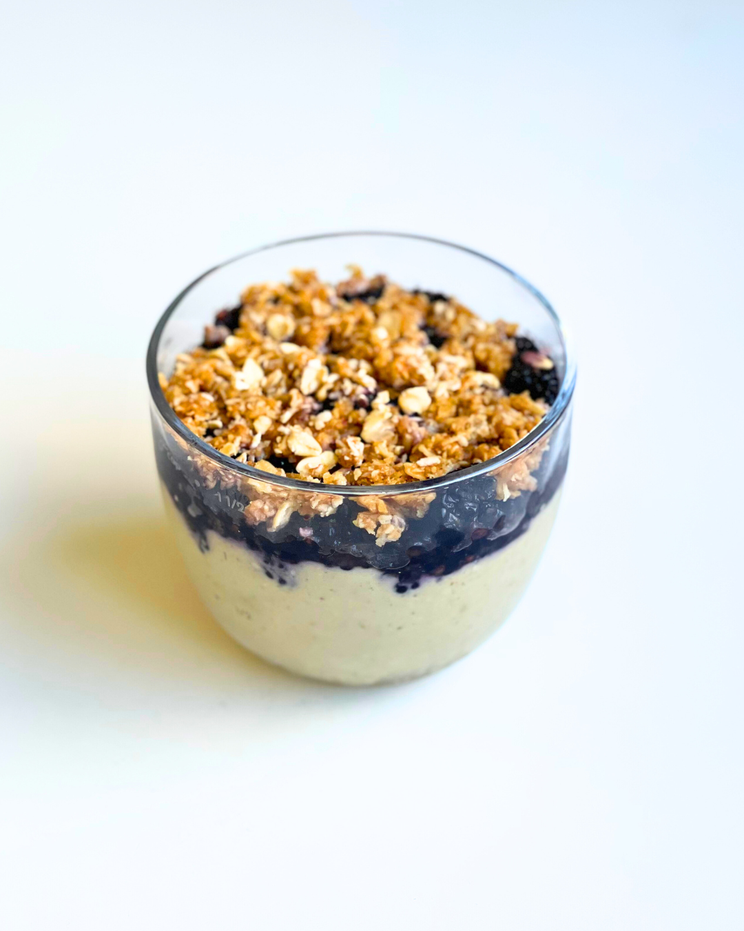 Blackberry Crumble Overnight Oats