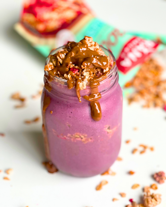 Raspberry Granola Protein Shake